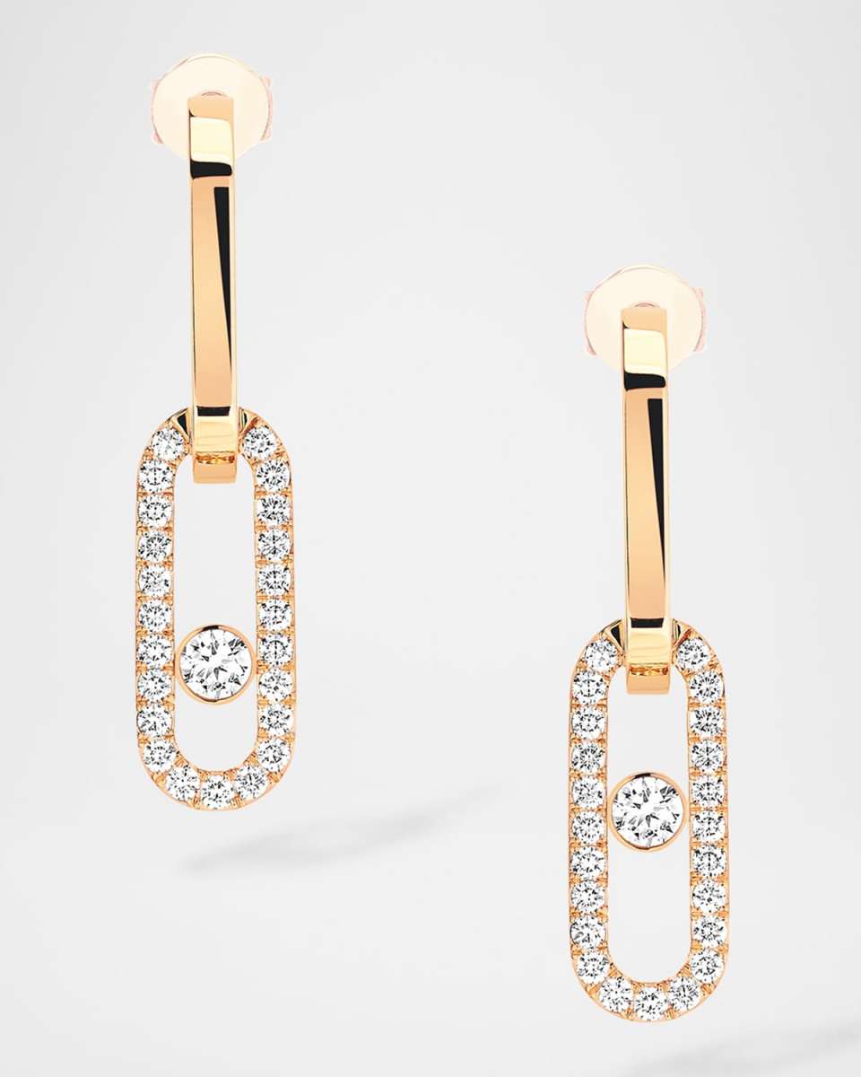 MOVE LINK 18K GOLD DIAMOND EARRINGS